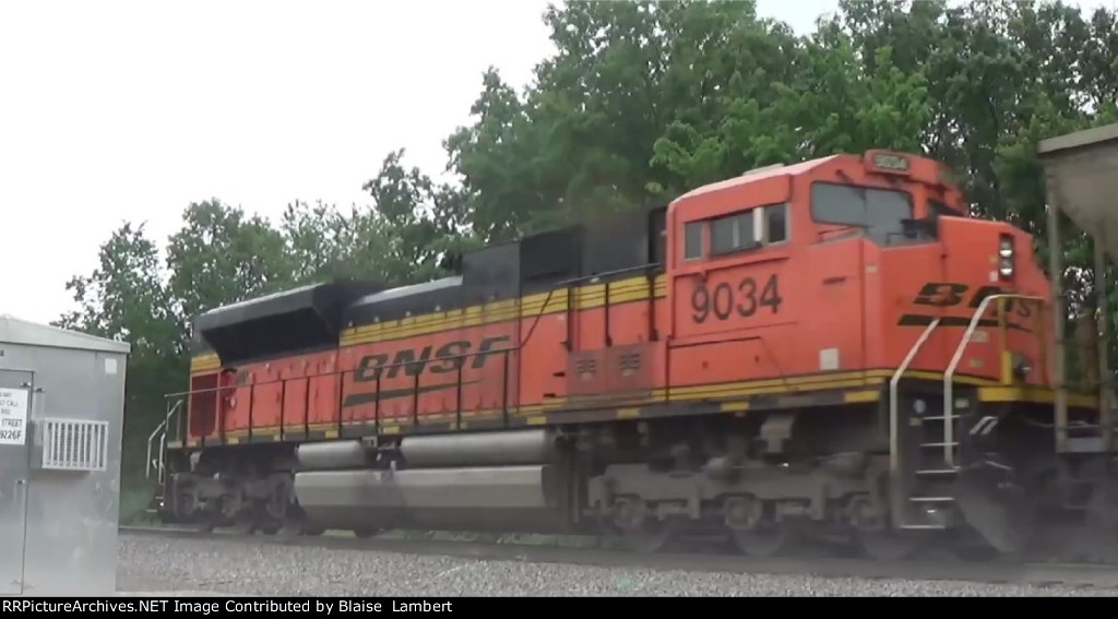 BNSF coal train DPU